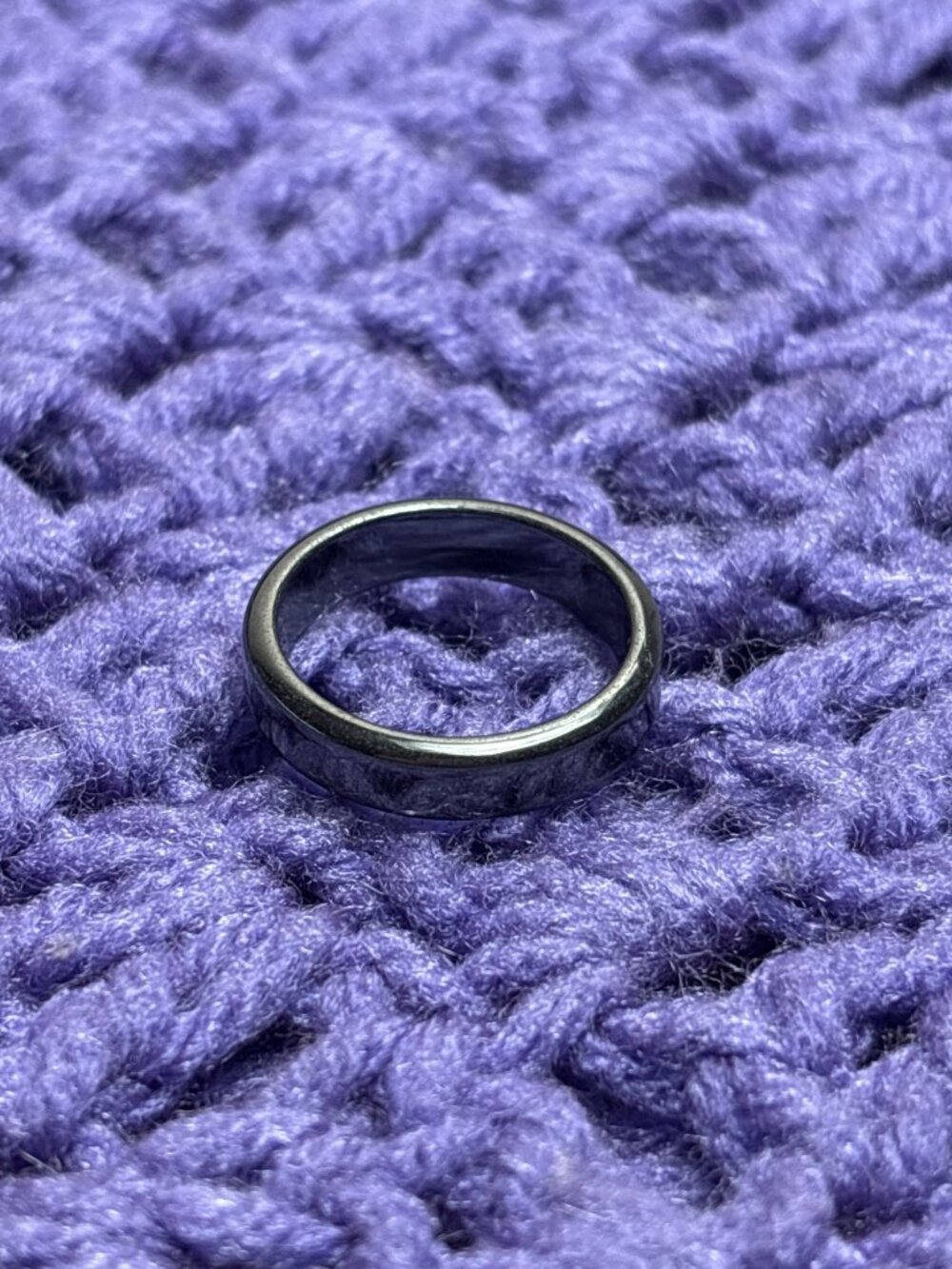 Gunmetal Band Ring Size 10